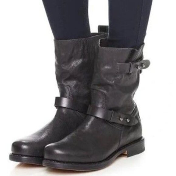 Rag & Bone Black Moto Boot "EUC" - Picture 16 of 16